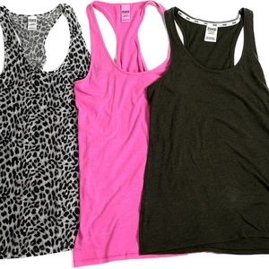 Victoria’s Secret Pink Sleepwear Tank Tops (set of 3)